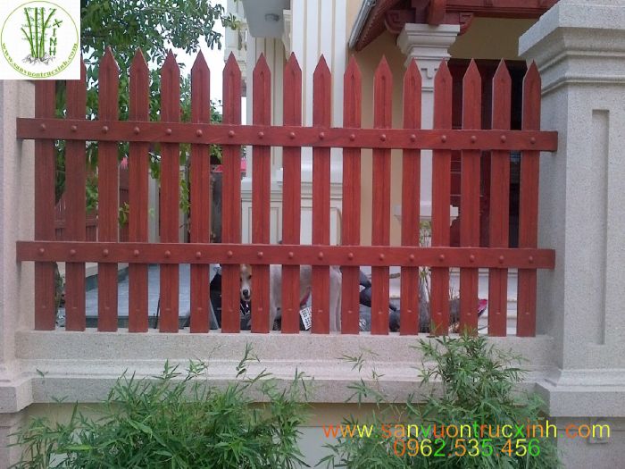 Tường rào giả gỗ