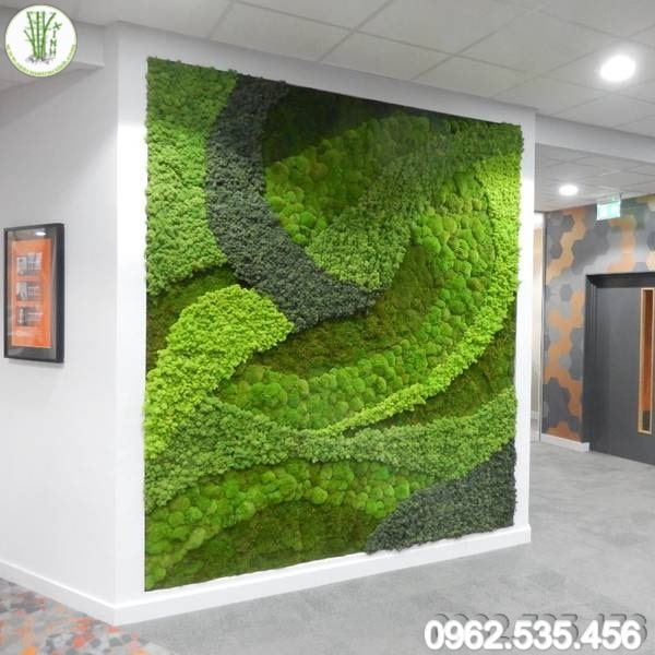 Ý tưởng thiết kế tường xanh từ rêu